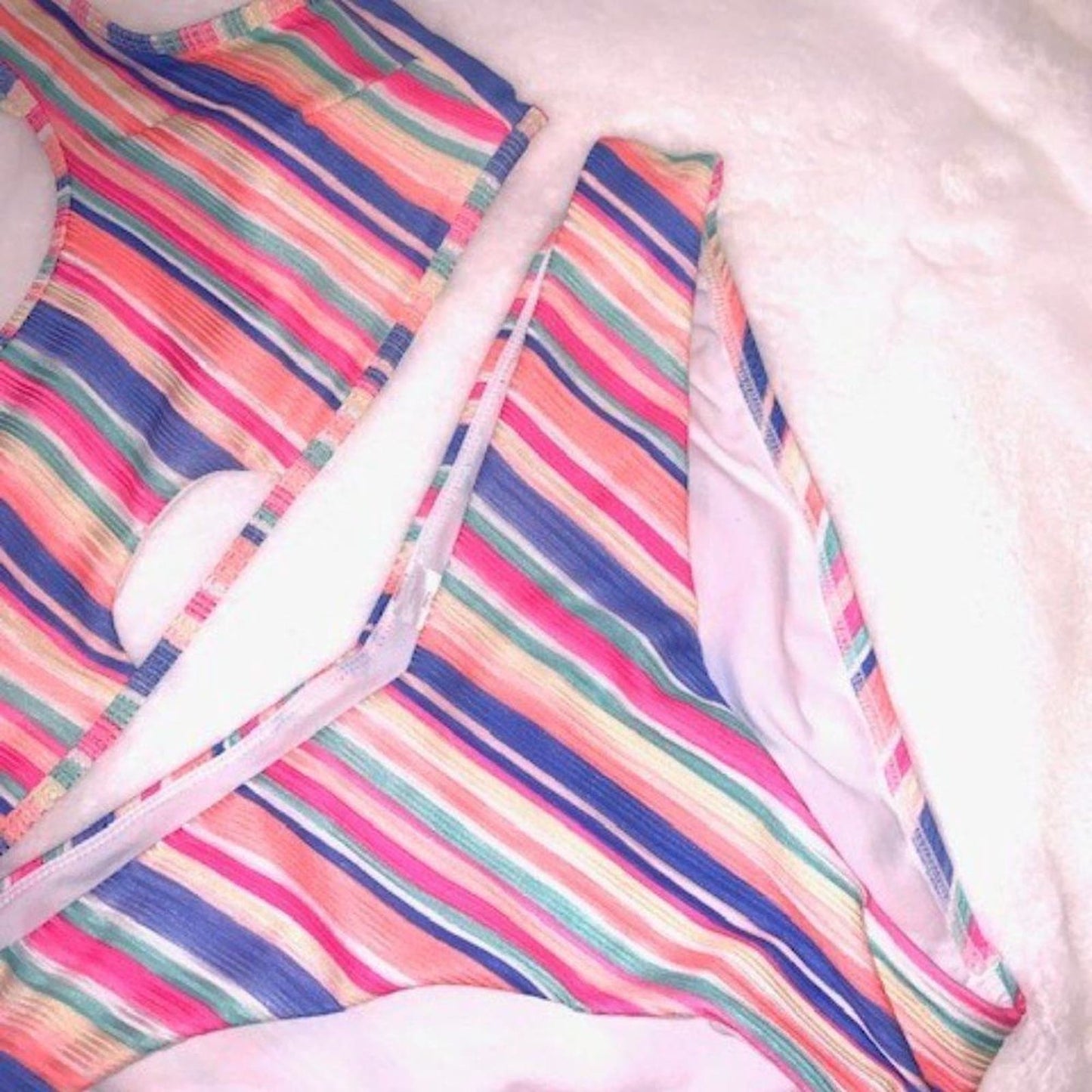 NoBo Colorful Stripe Juniors Bikini L