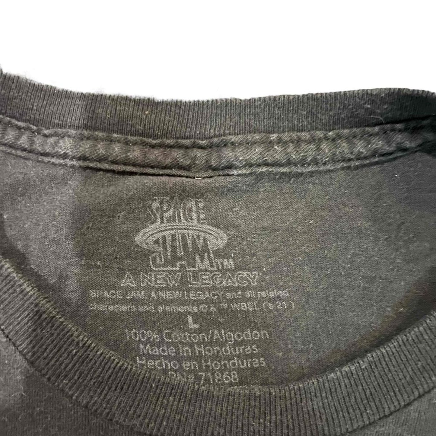 Space Jam A New Legacy T-Shirt Mens Size Large Black Tune Squad Graphic