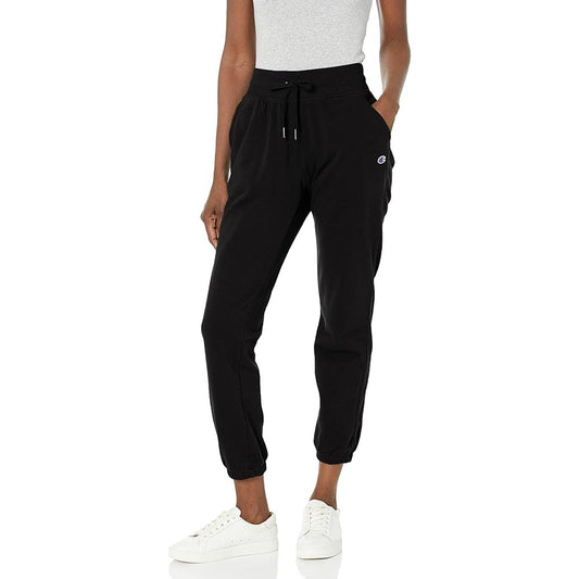 Champion Women's Medium Black Joggers Elastic Waist Sweatpants with Pockets