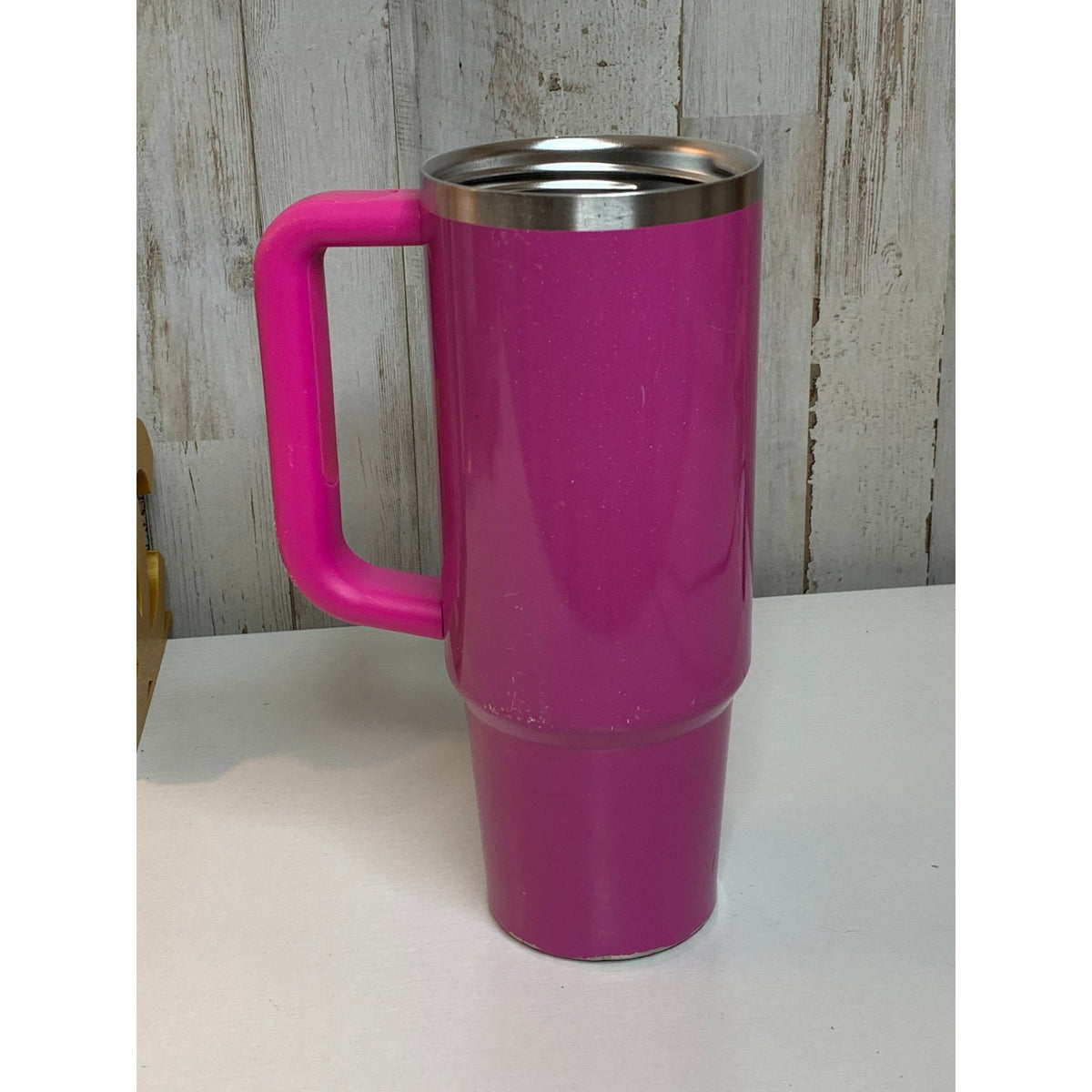 Stanley Quencher 40 oz Tumbler Pink With Handle Pig Sticker NO LID