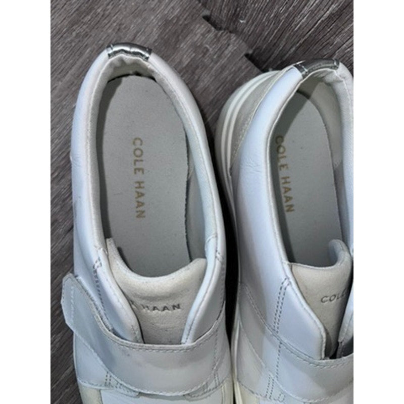 Cole Haan Men's White Leather Monk Strap Sneakers Size 9.5 Casual