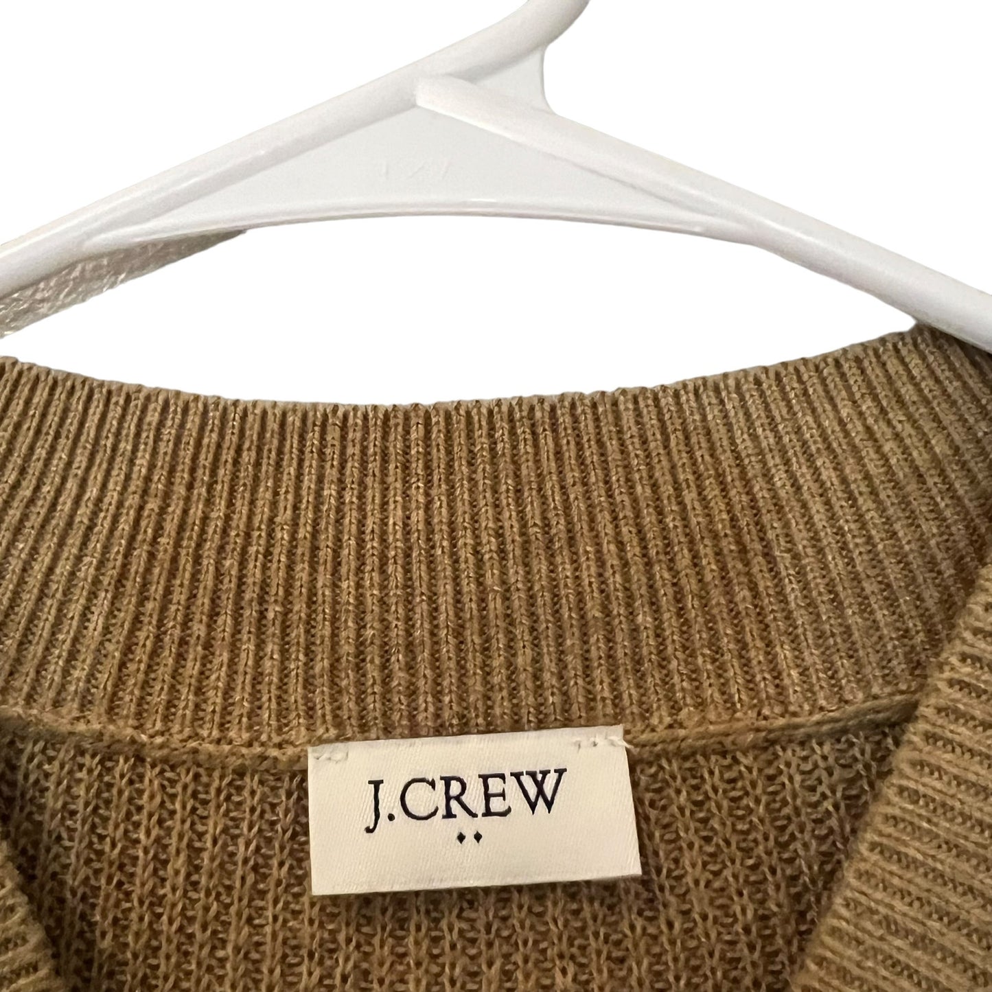 NWT J.Crew Women's One Size Beige/White Striped Poncho Knit Sweater