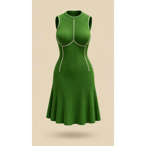 Urban Outfitters Deja Mini Dress Womens Large Green Ribbed