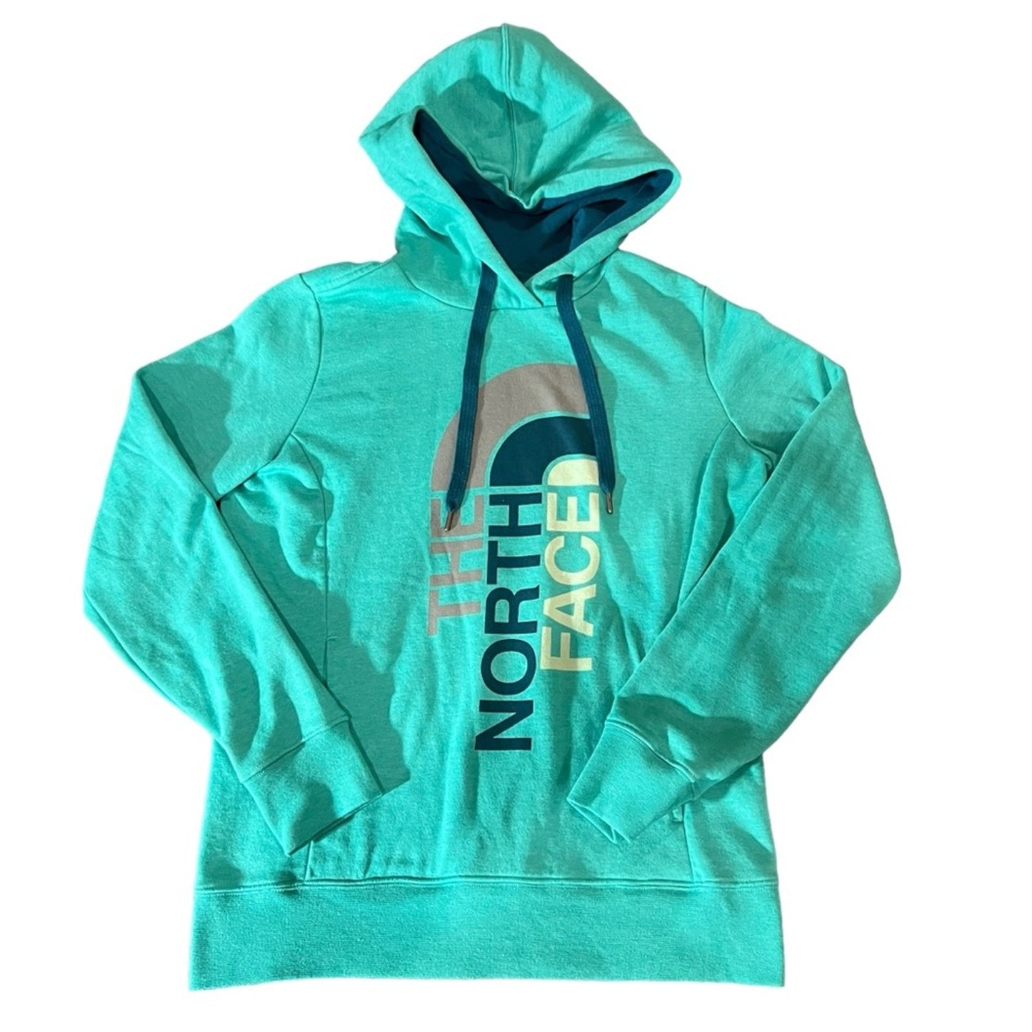 The North Face Hoodie Womens Size Medium Green Half Dome Logo Pullover