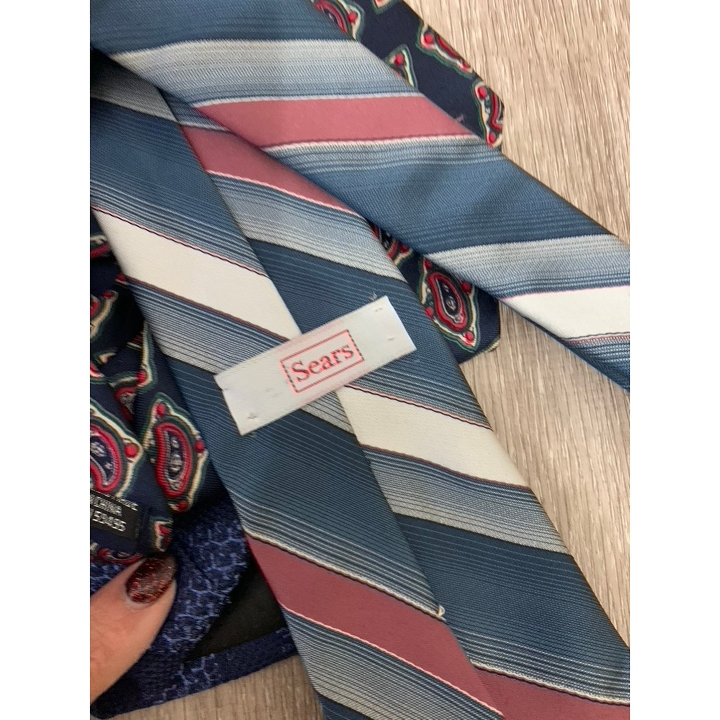 Set of 4 Silk Men's Ties Set Geometric Patterns Multicolor