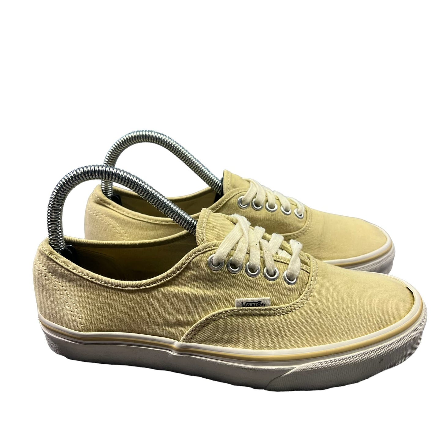 VANS 44 DX Authentic Unisex Khaki/Beige Canvas Low Top Lace Up Sneakers M6.5/W8