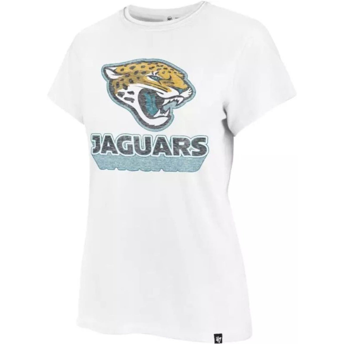 '47 Women's Jacksonville Jaguars Sweet Spot Franklin White T-Shirt Size Large