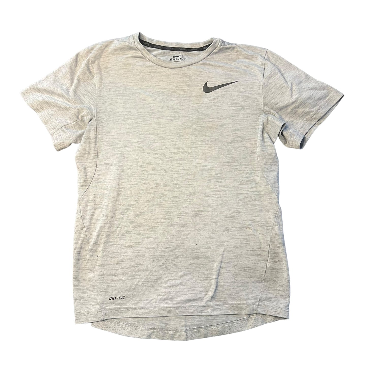 Nike Youth Large Dri-Fit Gray Short Sleeve Training Crewneck Shirt