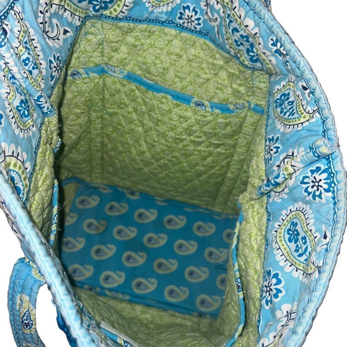 Vera Bradley Commuter Tote Bag in "Bermuda Blue" Pattern