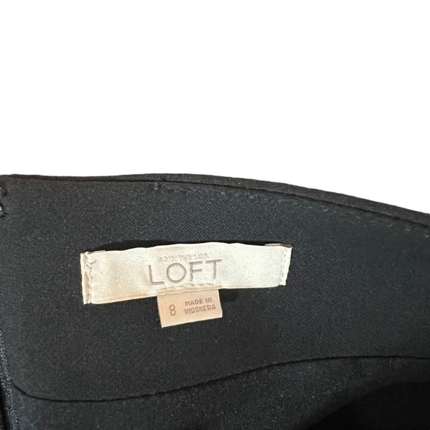 Ann Taylor Loft Size 8 Black Pencil Skirt