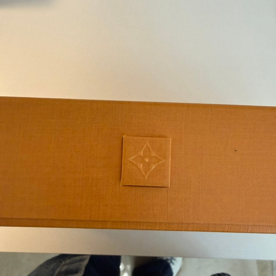 Louis Vuitton Empty Gift Box Large Orange Magnetic Book Style Monogram Tab