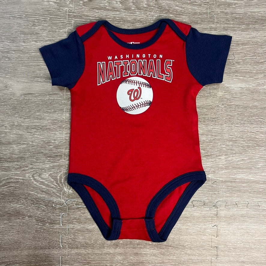 NWT Washington Nationals Baby 3-Piece Bodysuit Set Unisex Multicolor 18 Months