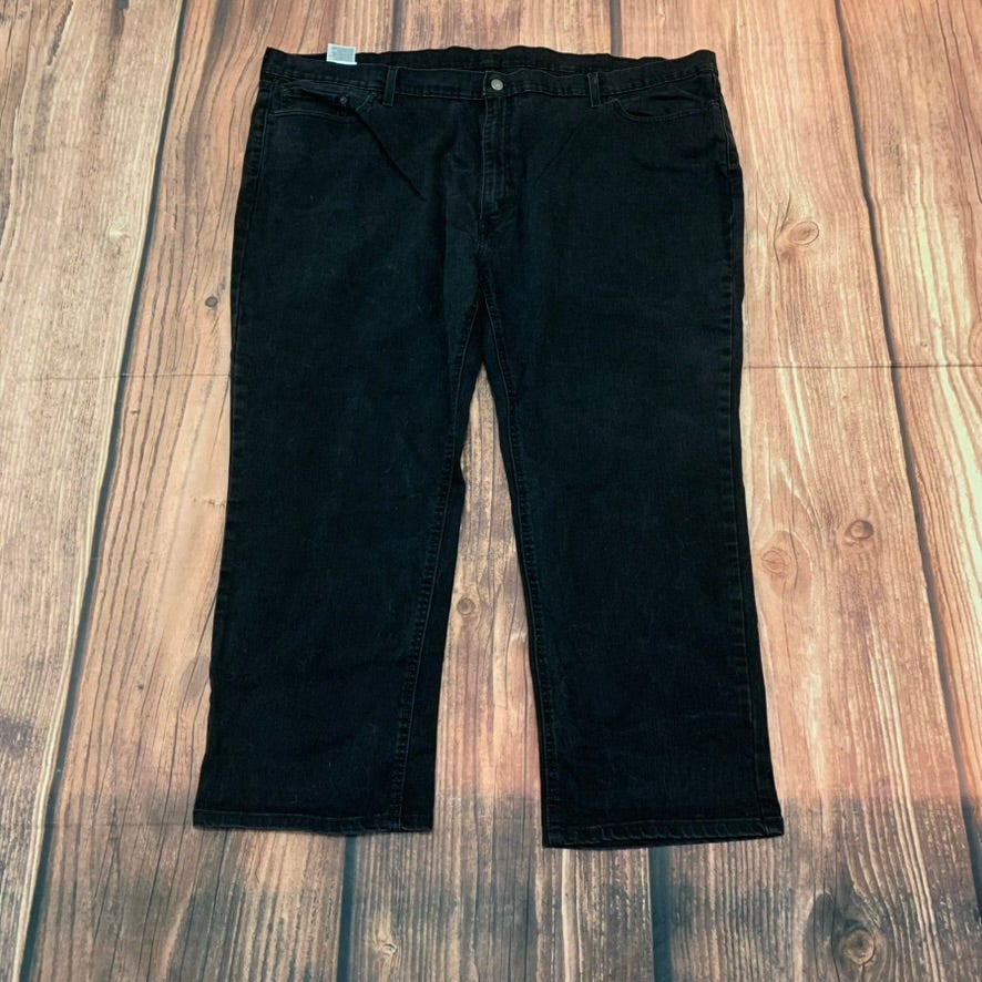 Levi’s Jeans Men 52x30 Black Denim Athletic Taper Big & Tall