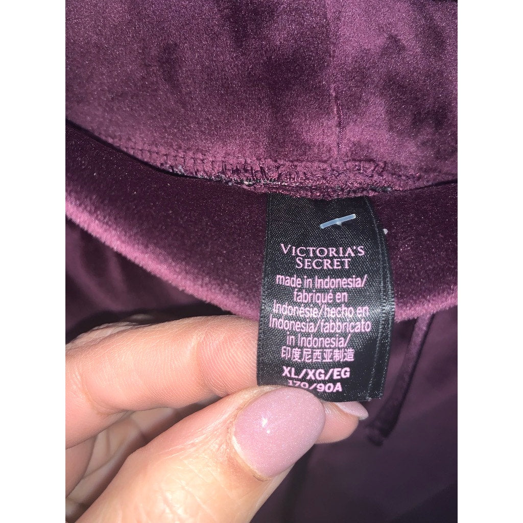Victoria's Secret Women's XL Purple Velour Jogger Pants Casual