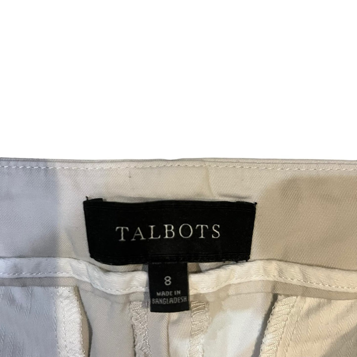 Talbots Women's Khaki Heritage Pants Size 8