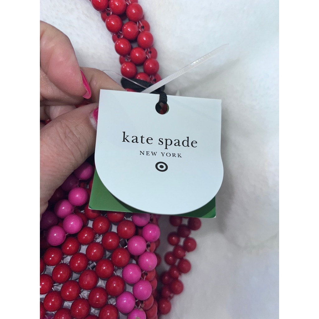 NWT Kate Spade x Target Women's Red & Pink Beaded Shoulder Bag Casual