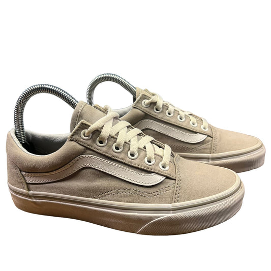 VANS Old Skool Beige Low-Top Lace-Up Unisex Sneakers Men's 5.0 / Women's 6.5