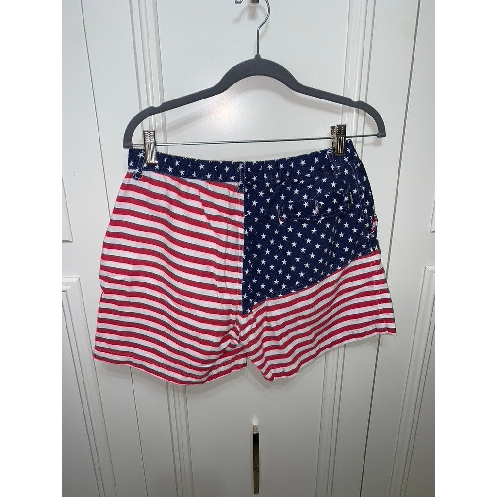 Chubbies Men's Bermuda Shorts Medium American Flag Patriotic Casual Summer