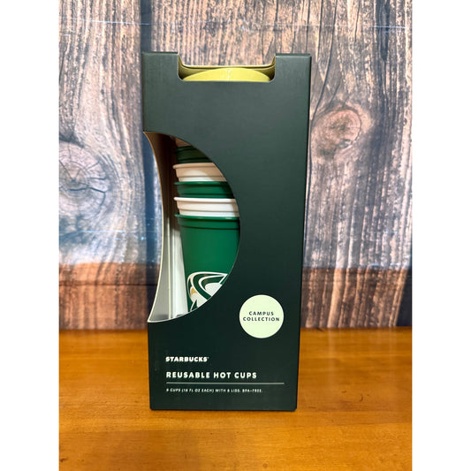 NEW Starbucks Campus Collection Sacramento State Reusable Hot Cups Set with Lids