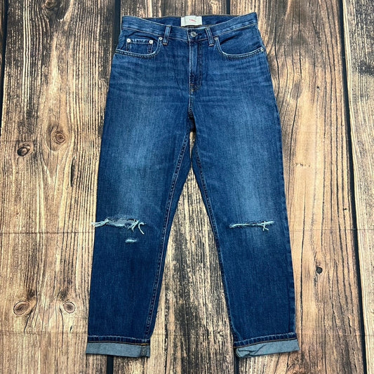 Everlane Women's Size 27 High-Waisted Straight The Summer Jean Dark Wash Blue