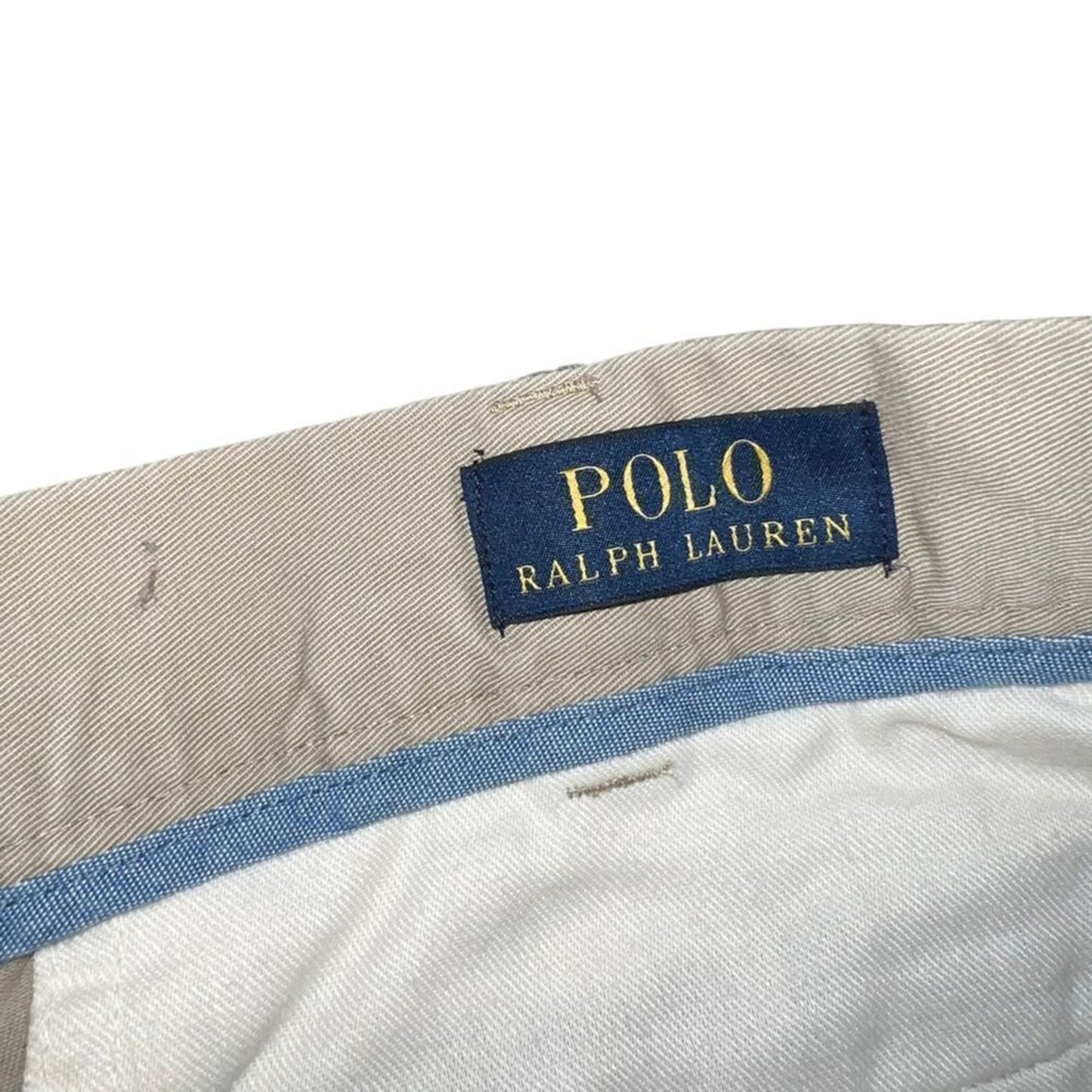 Polo Ralph Lauren Chino Shorts Mens 40 Big & Tall Beige Classic Fit Flat