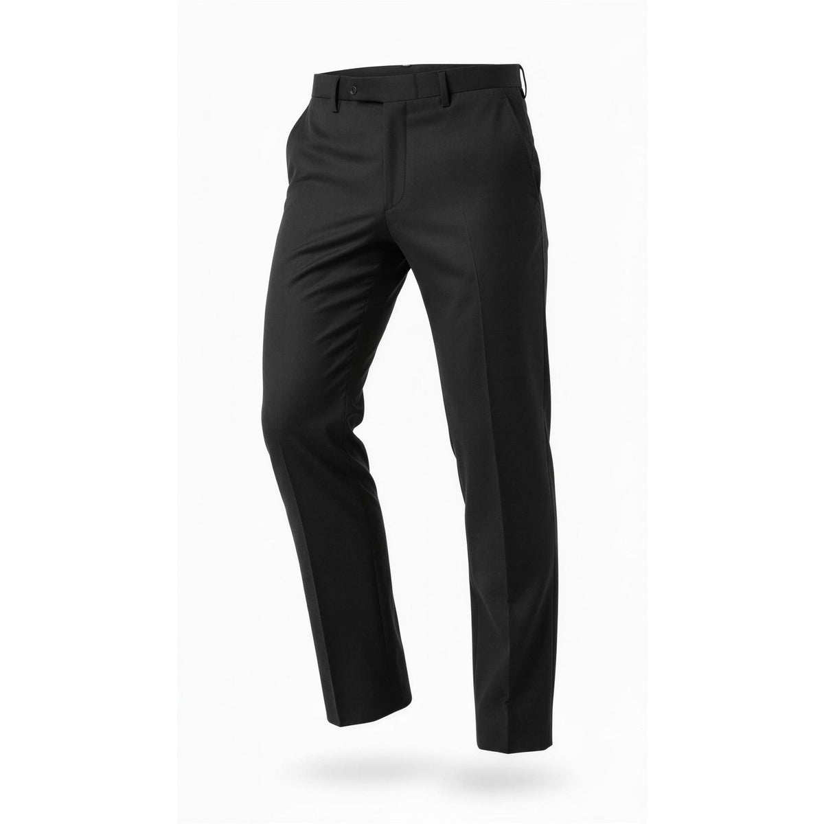 ZARA Dress Pants Mens 36x32 Black Slim Fit Flat Front Tapered Formal