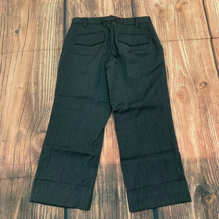 Banana Republic Martin Women Size 0 Gray Wide-Leg Capri