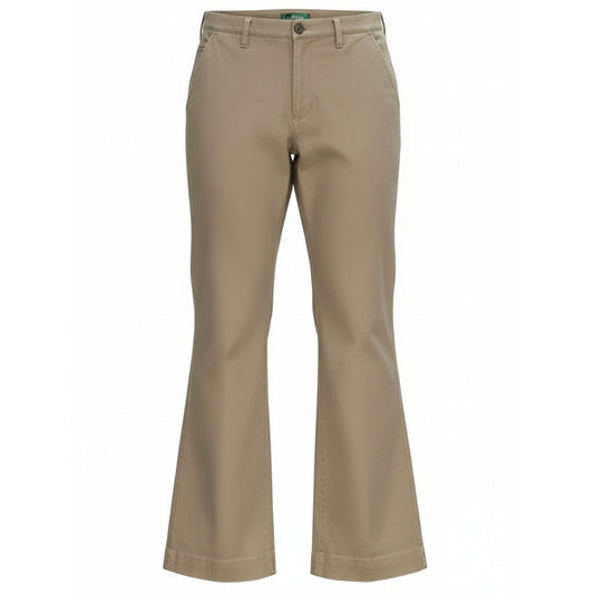 Lauren Ralph Lauren Khaki Pants Womens Size 10 Beige Bootcut Flare Stretch