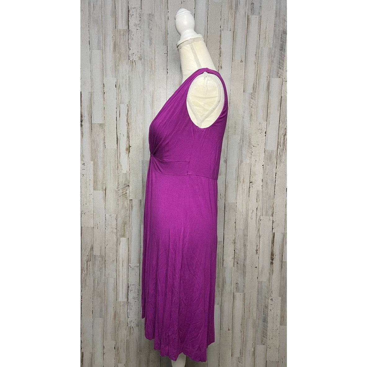 Soma Women's Small Purple Sleeveless Twist Front Dress