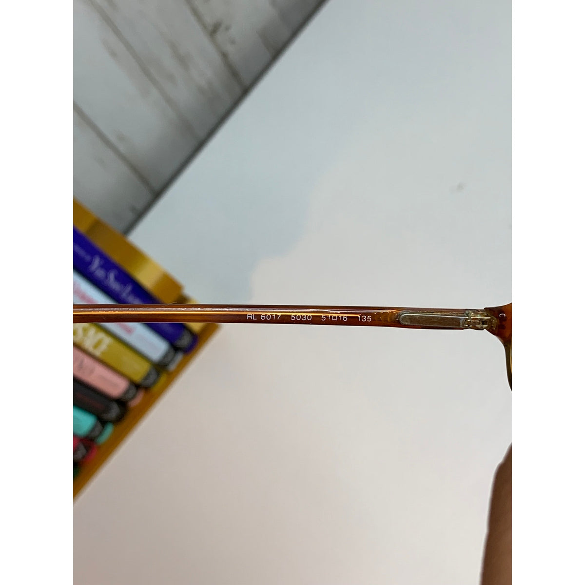 Ralph Lauren Prescription RL6017 5030 Eyeglass Frames Black Orange 51-16 135