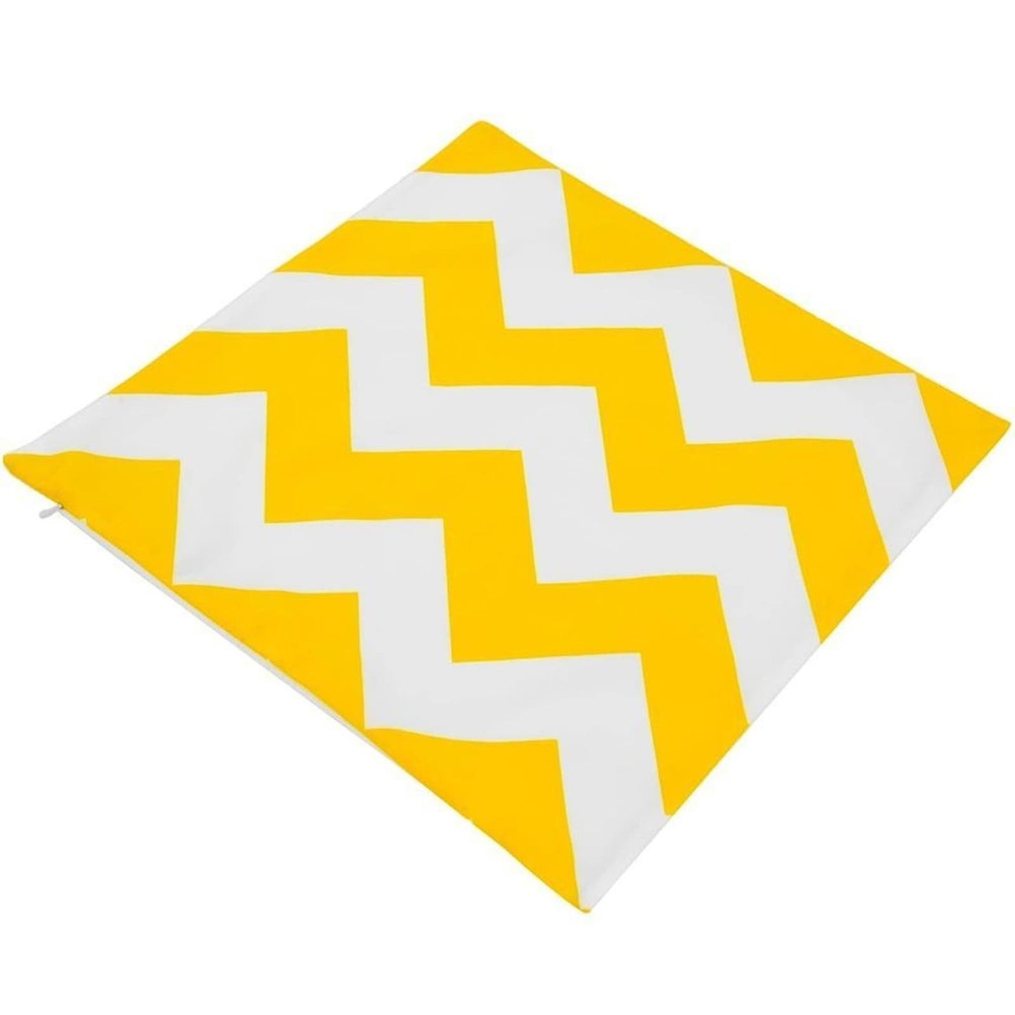 Yellow Chevron Abstract Throw Pillow Cover