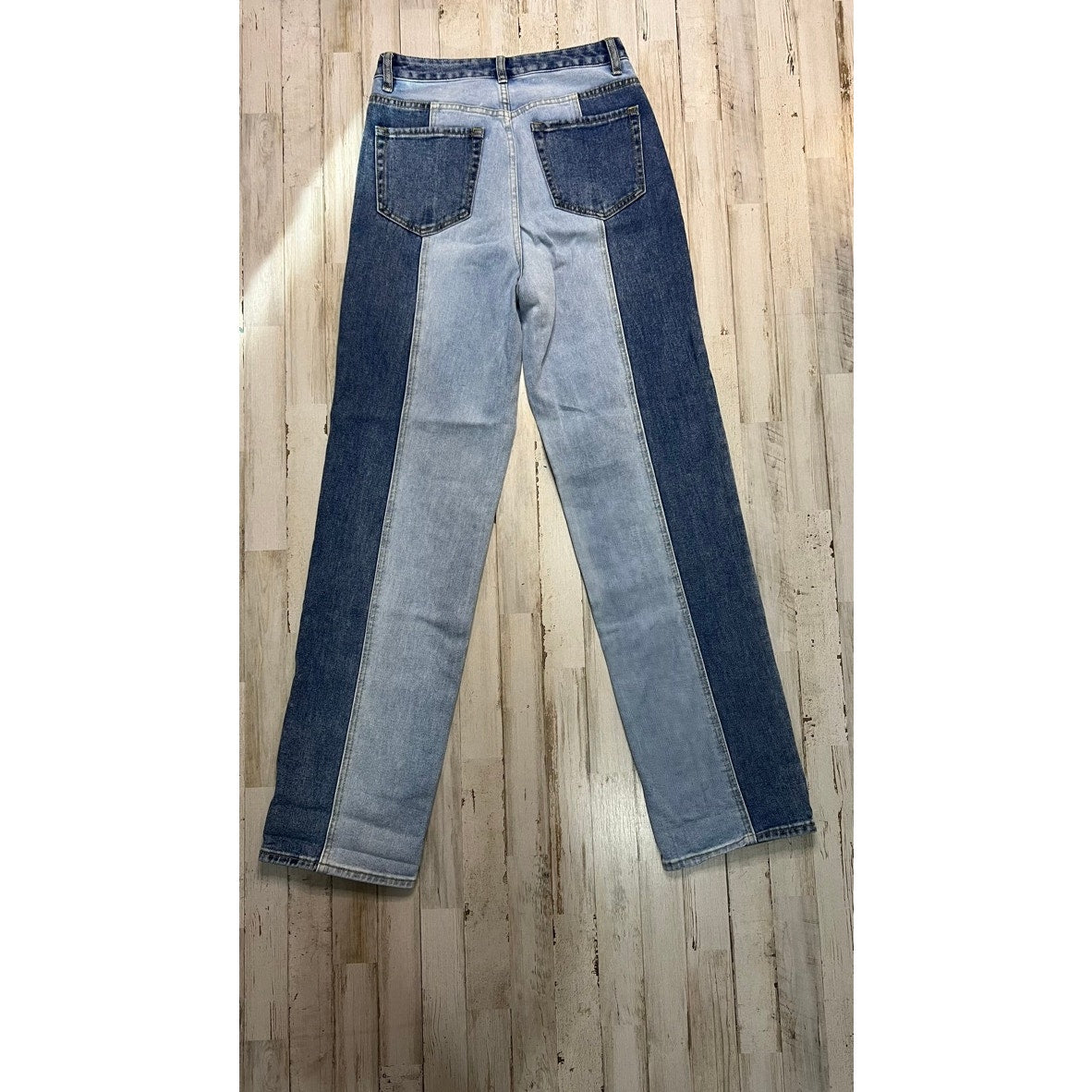 PacSun Women's High Rise Two-Tone Straight Leg Jeans Size 26