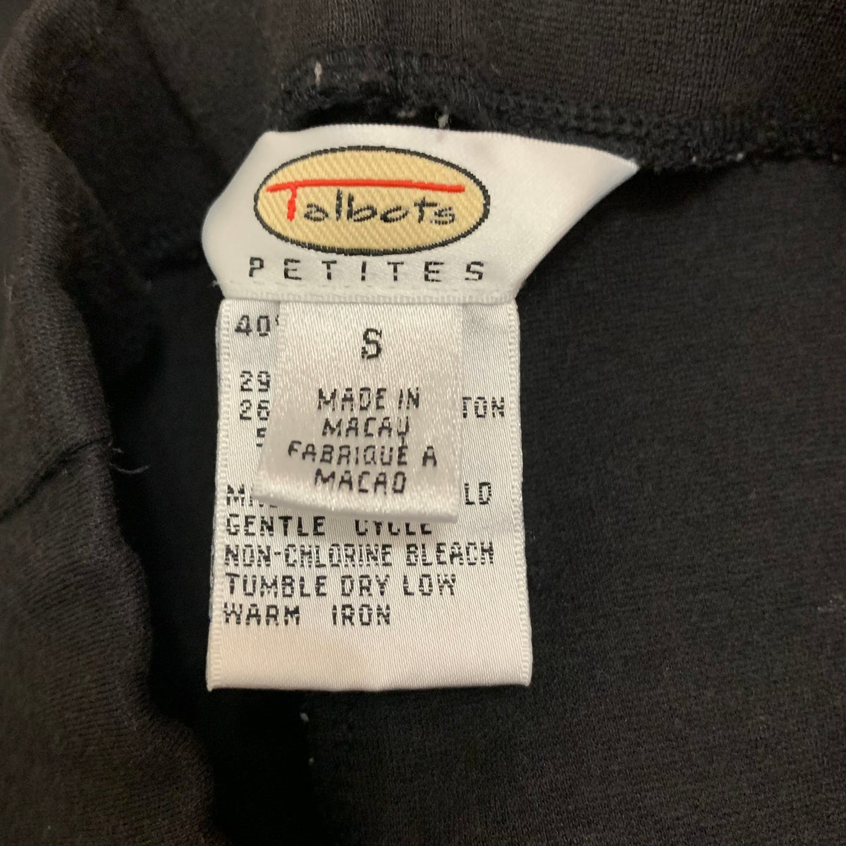 Talbots Petites Vintage Black Pull-On Ankle Pants Size Small