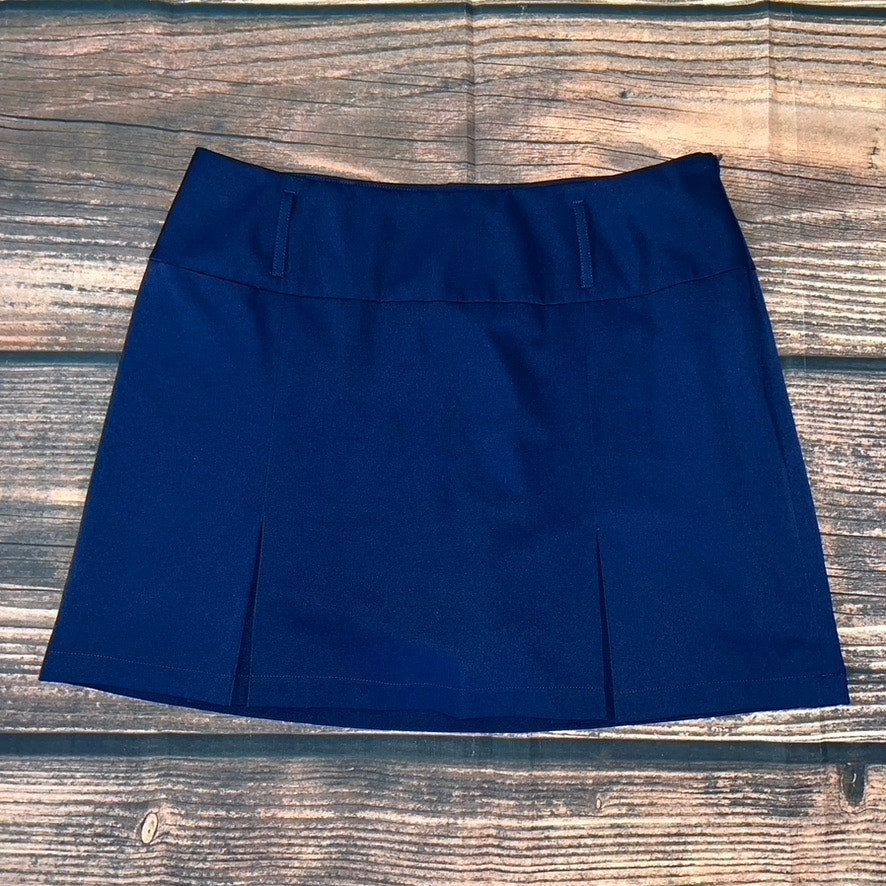 Golftini Women's Pleated Golf Skort Blue Size 16 A-Line Casual Short