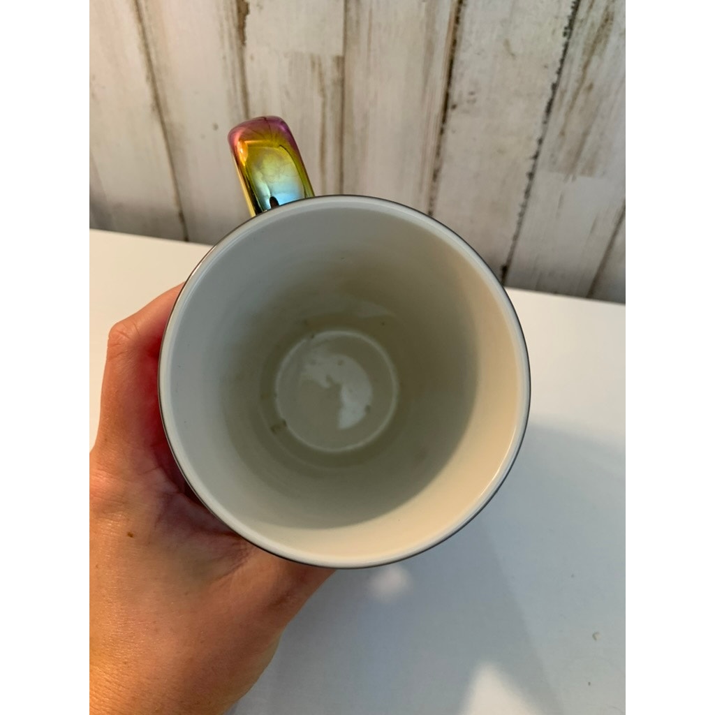 Starbucks 2022 Holiday Iridescent Rainbow Holographic Mug 16 oz Tall