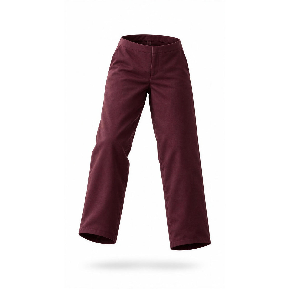 Eileen Fisher Pants Womens XS Burgundy Pull-On Straight Leg Workwear