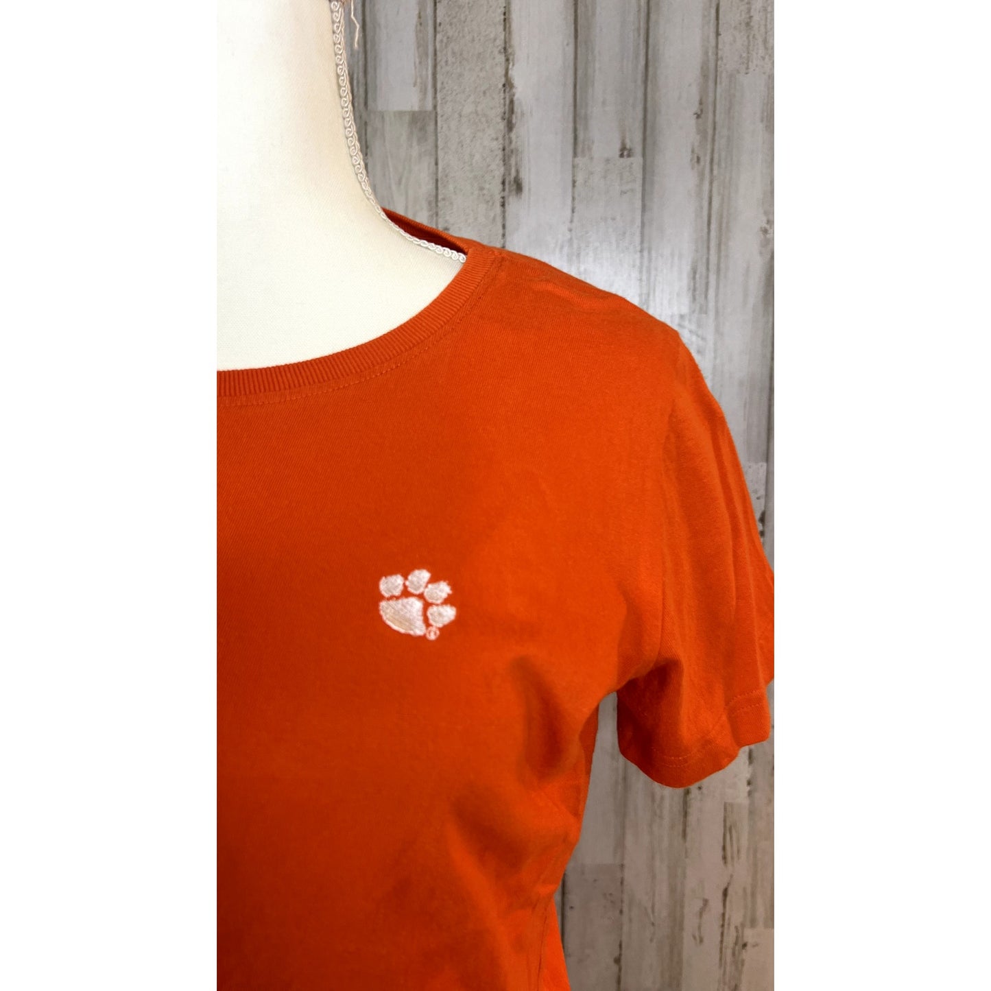 L.A.T Women's Medium Clemson Tigers Orange Short Sleeve Crew Neck T-Shirt