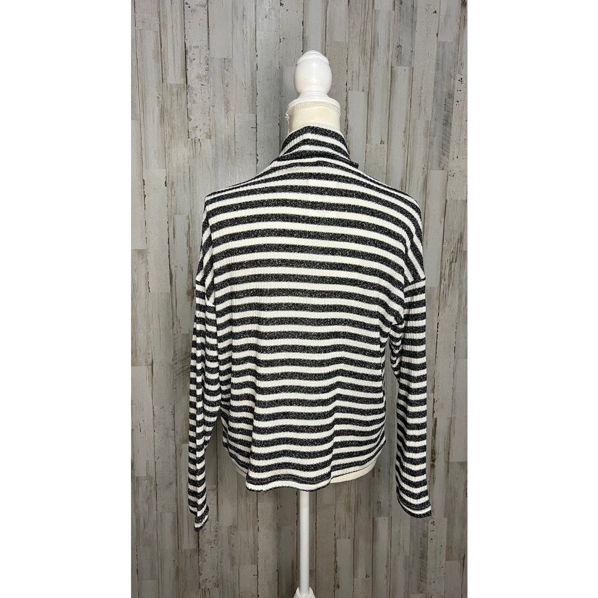 NWT Sanctuary Women's XS Metallic Stripe Turtleneck Sweater Multicolor