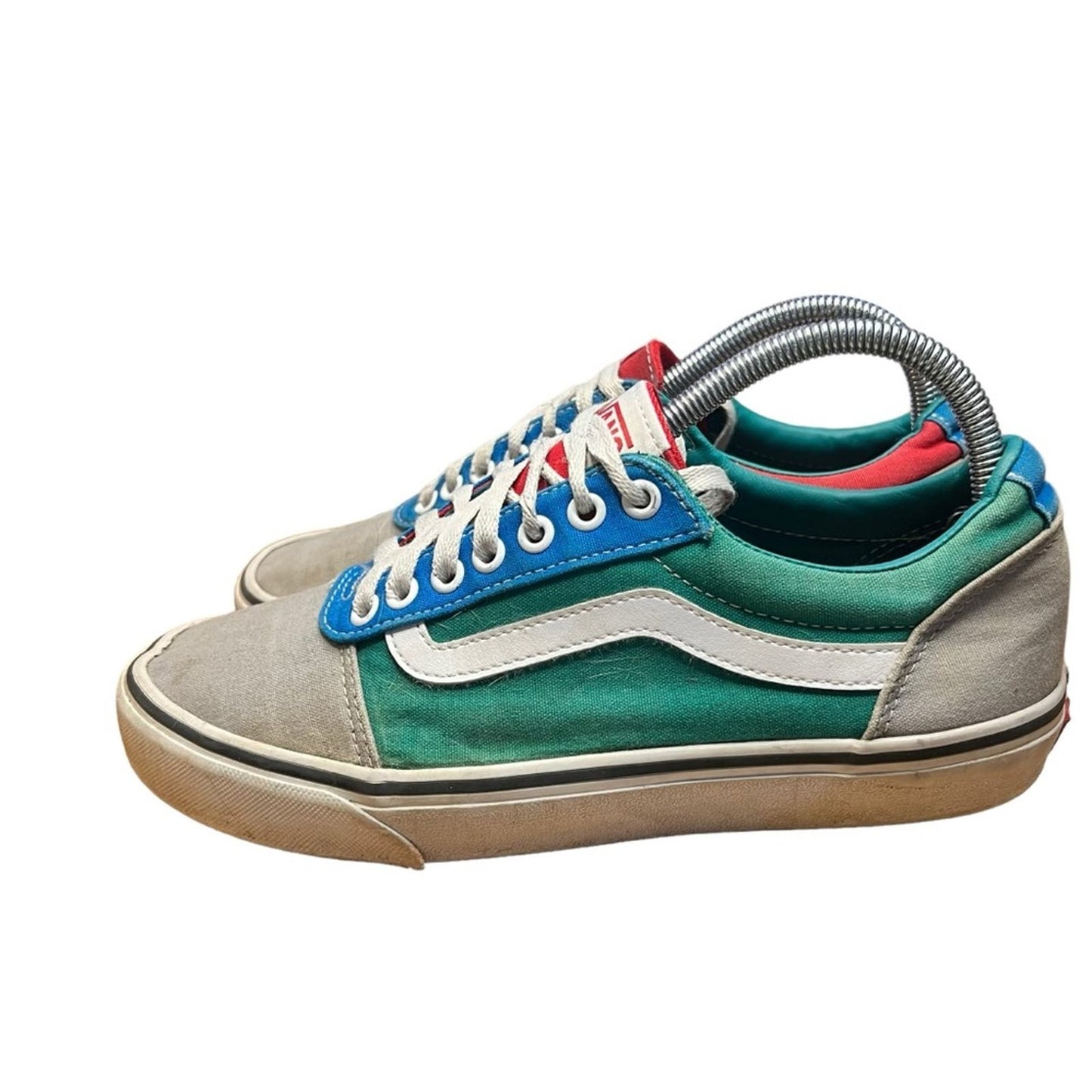 Vans Ward Low Top Canvas 'Rally Drizzle' Colorblock Sneakers - Men's Size 7.5