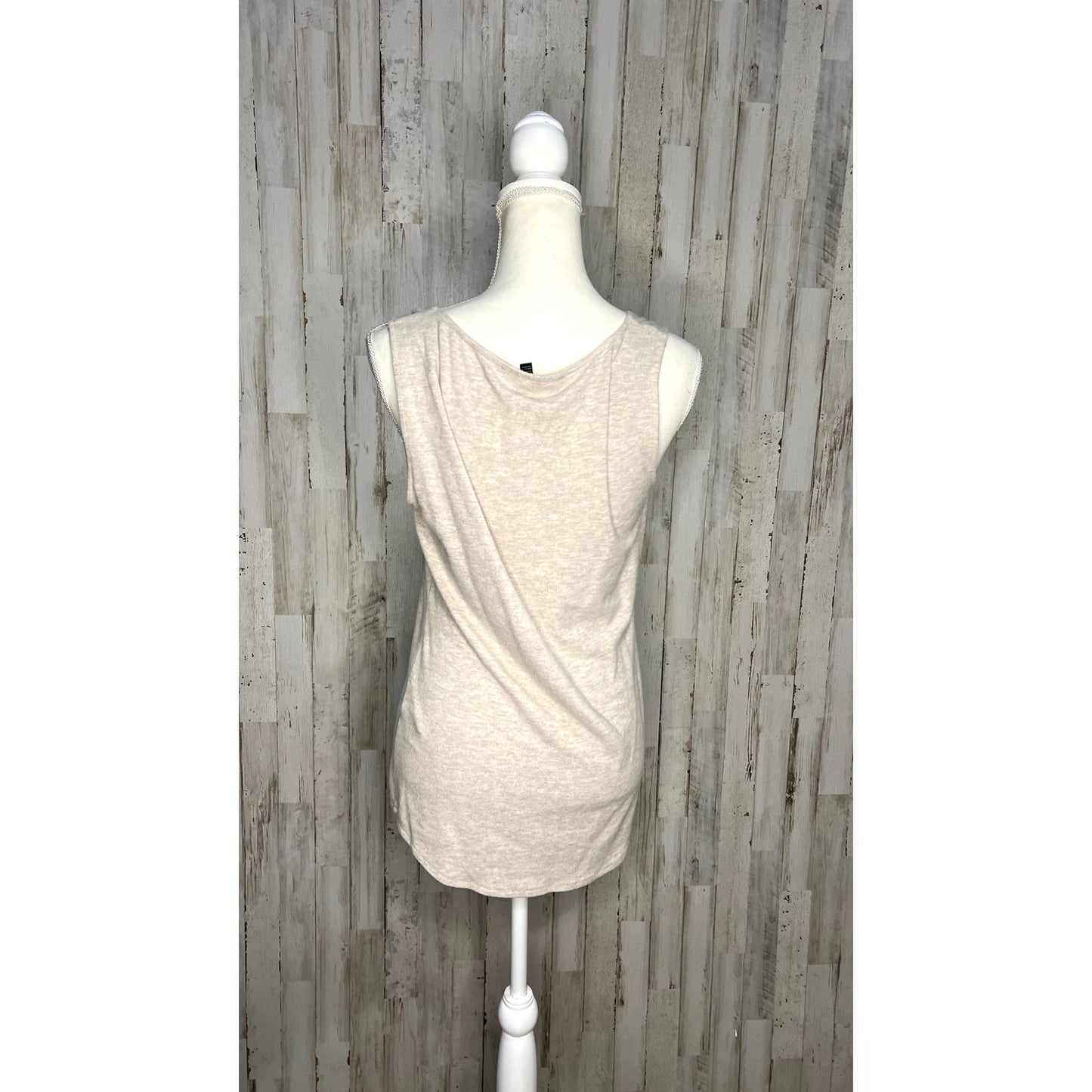 White House Black Market Women's Ivory Cardigan & Tank Set Size Medium