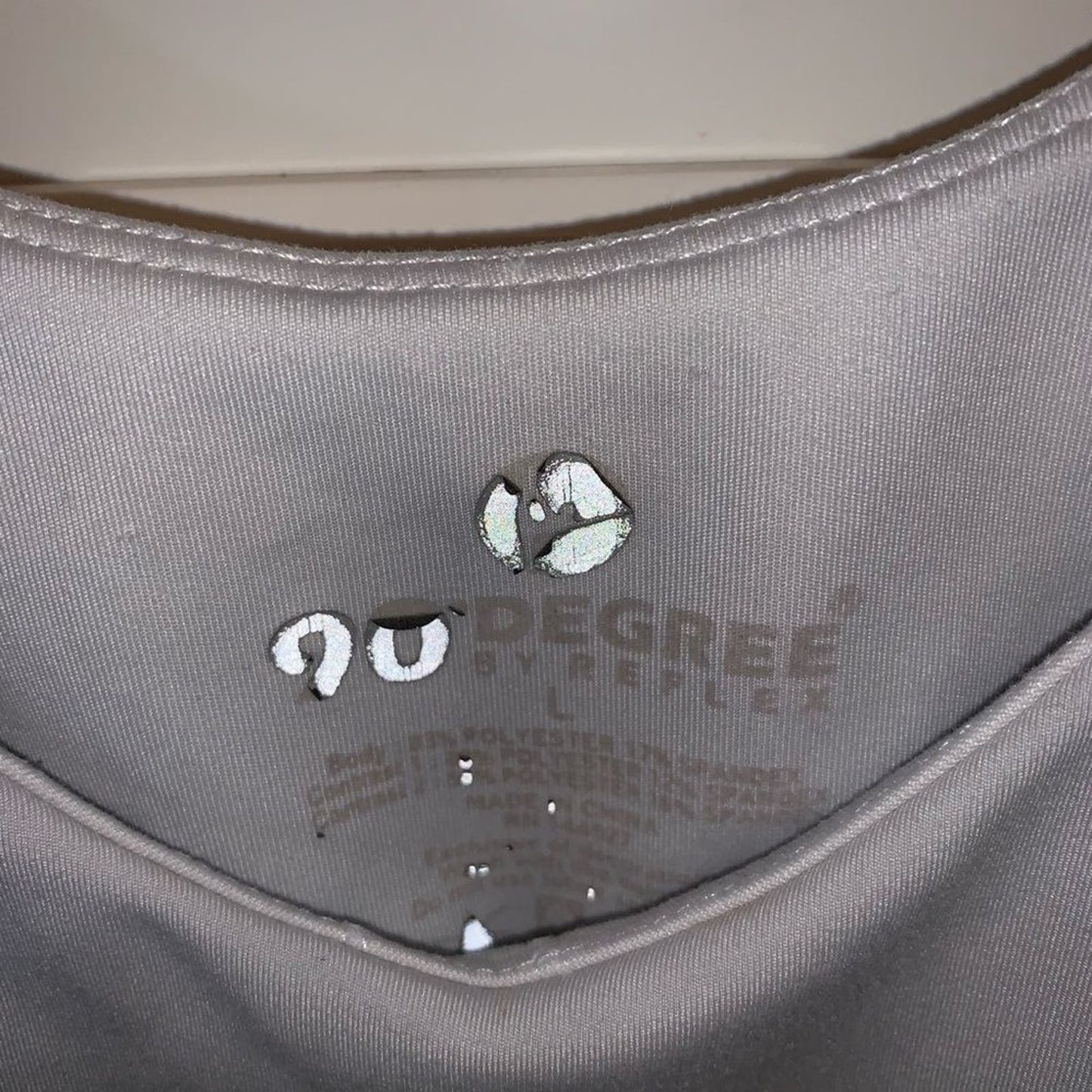 90 degree Grey sports bra L