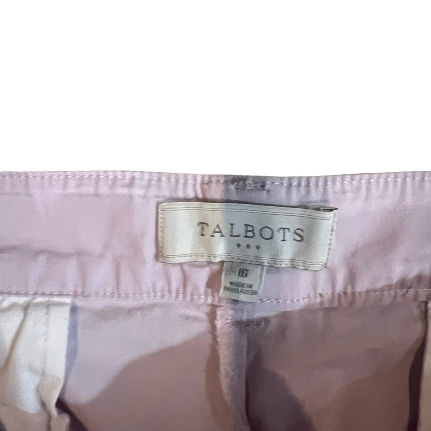 Talbots Women's Light Pink Straight Leg Pants Size 16