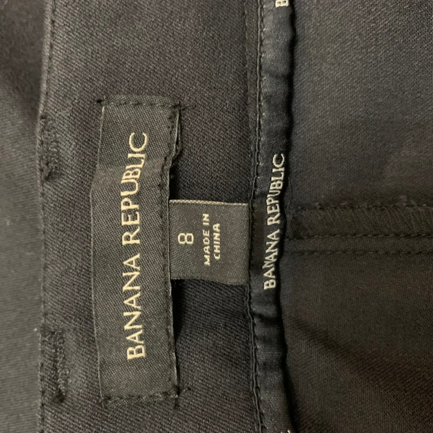 NWT Banana Republic Pants Womens Size 8 True Black Slim Cropped