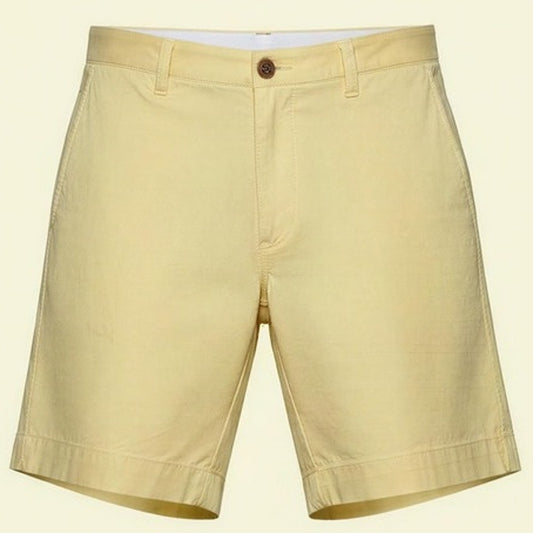J.Crew Gramercy Chino Shorts Mens 30W Pale Yellow Flat Front Casual