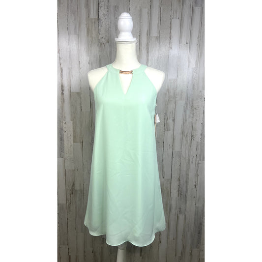 NWT Gianni Bini Sleeveless Halter Neck Mini Dress Seafoam Green Women's Size XS