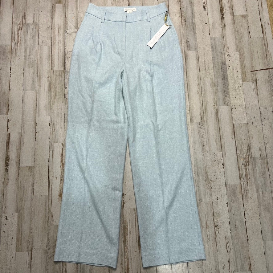 NWT House of Harlow 1960 Women's Blue Dress Pants Size 2 High Rise Casual