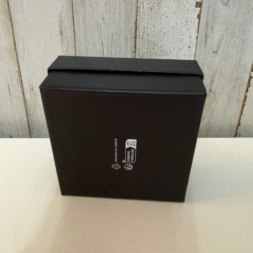 Versace Medusa Logo Gift Presentation Box Black 4x4x2 Lid & Base Only