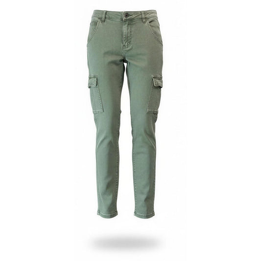 SPANX Cargo Pants Womens Small Green Utility Stretch Multi-Pocket Slim