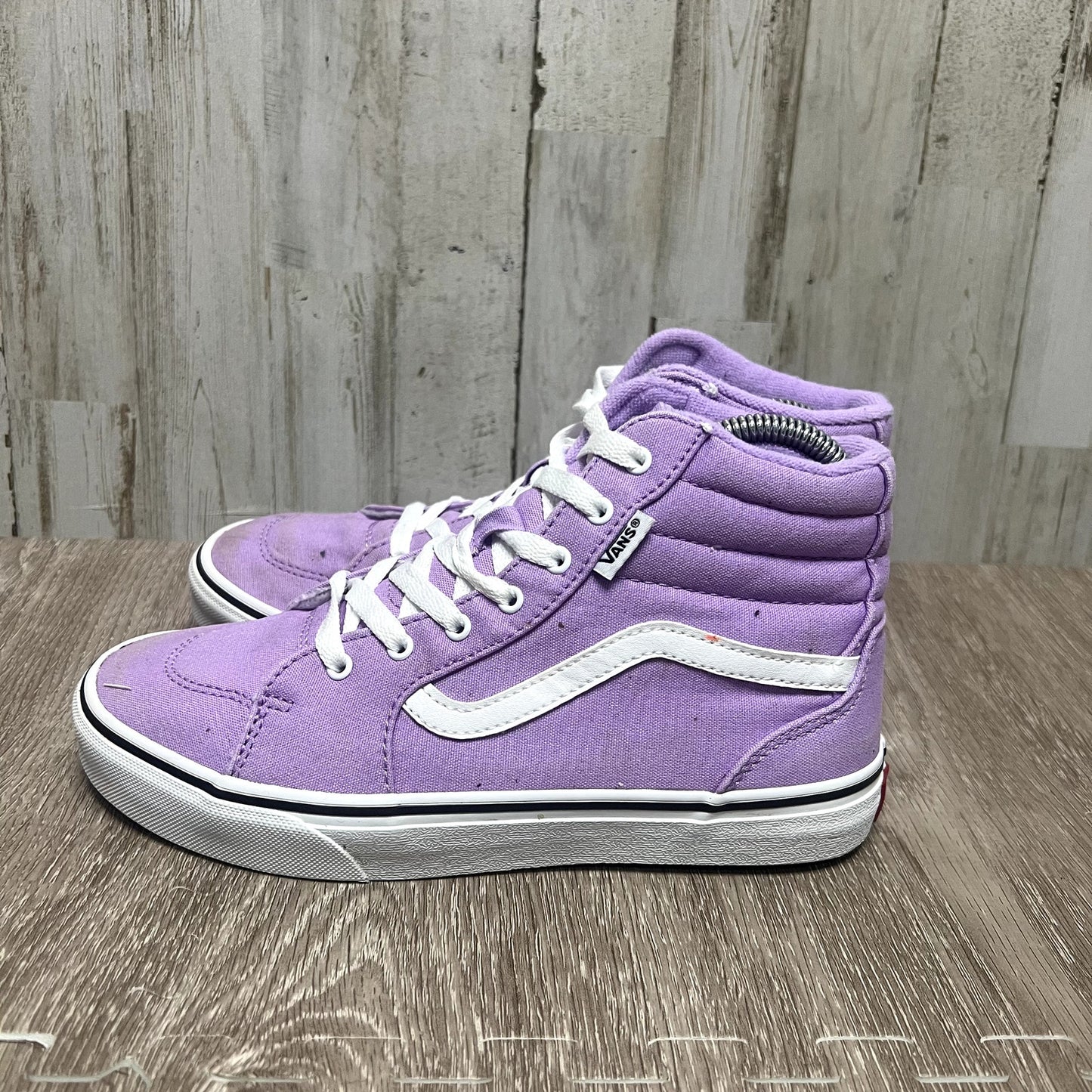 VANS SK8-Hi Kids Missy Size 5.0 Purple High Top Skate Shoes