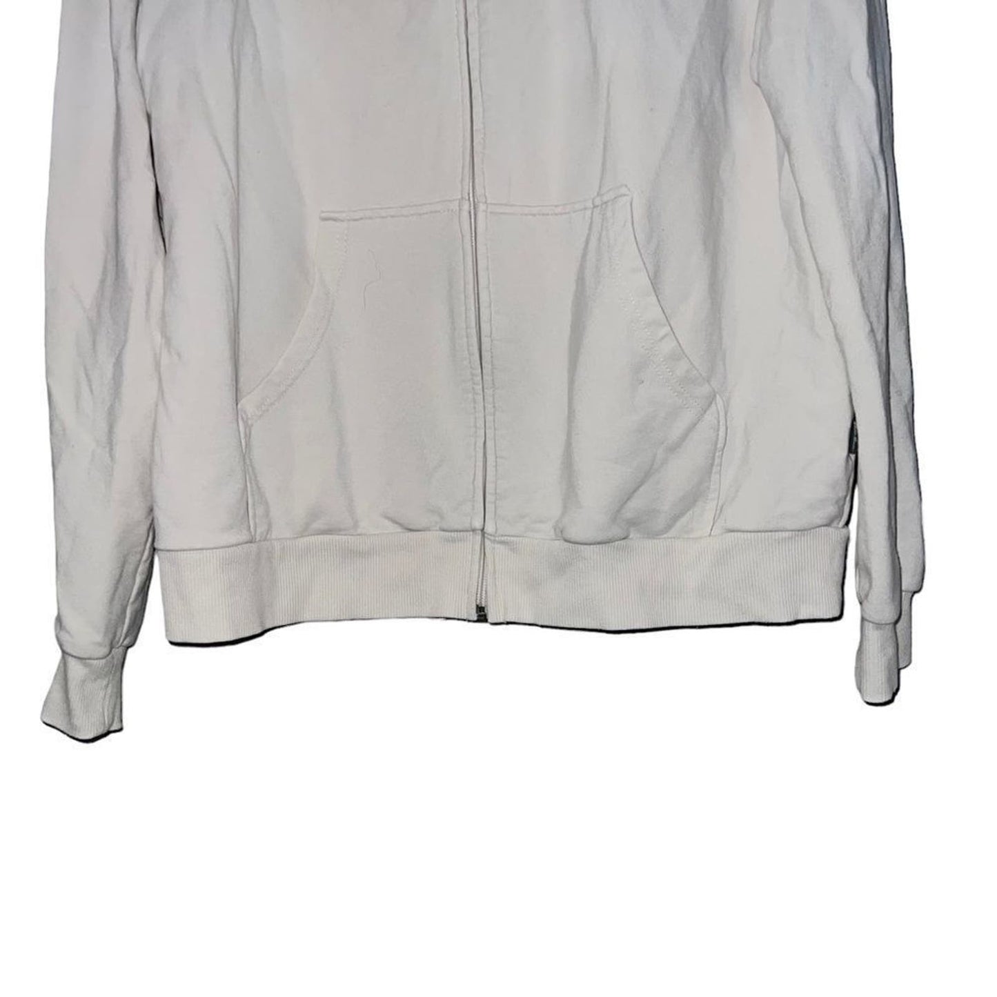 Eddie Bauer Women's White Zip Up Jacket Size Large